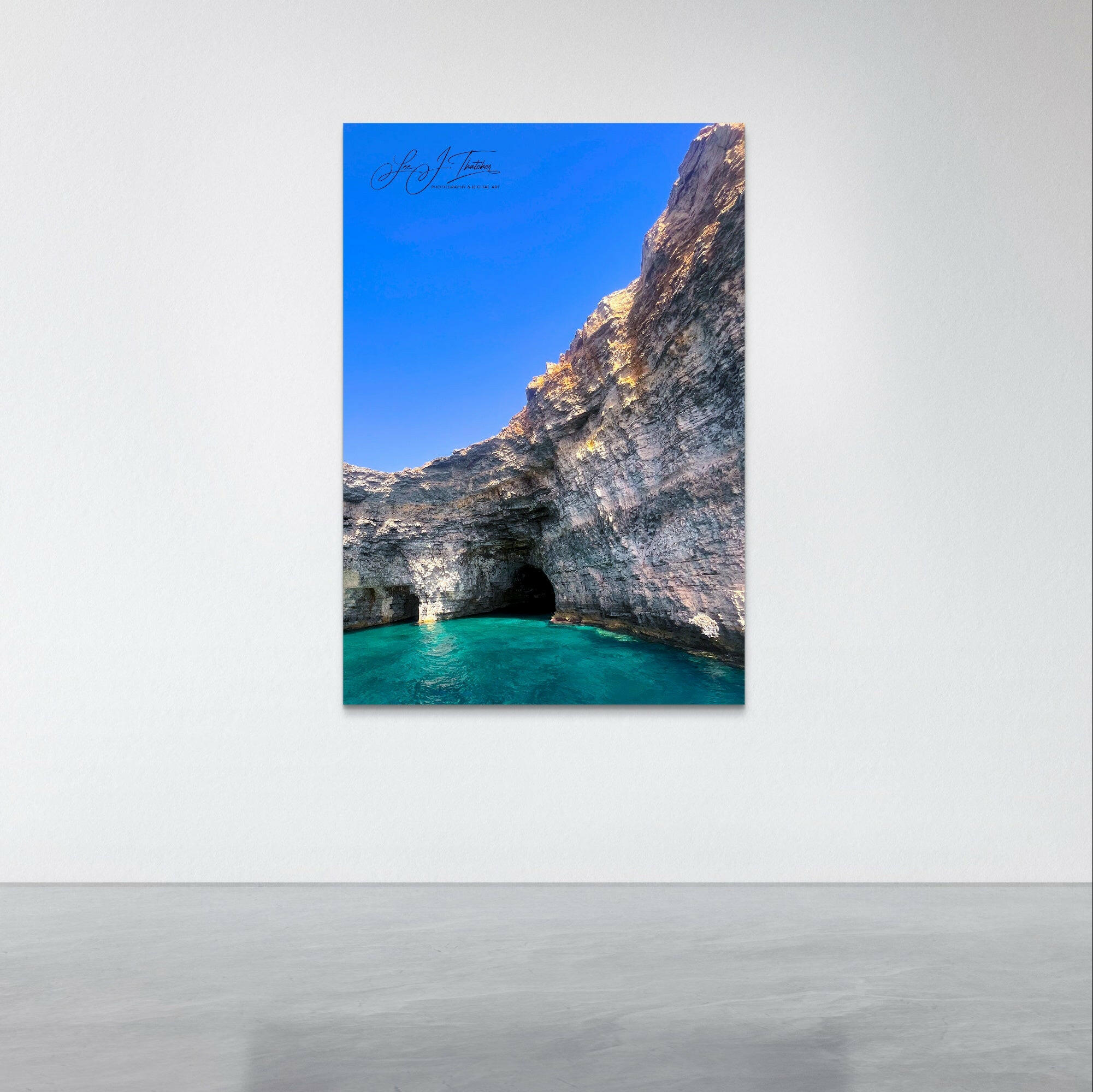Blue Lagoon, Comino Island Malta, photos of Malta, Travel photography, limestone cliffs, beautiful art prints, digital art prints, Australian wall art, Wall prints for home, wall print for business