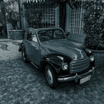 No Standing Zone, Fine Art Photograph, Stresa Italy photos, Vintage car photos, vintage black and white car photos, old car photography, vintage car prints, vintage car art prints, car enthusiast gifts, car enthusiast prints, car photography, LJT photography