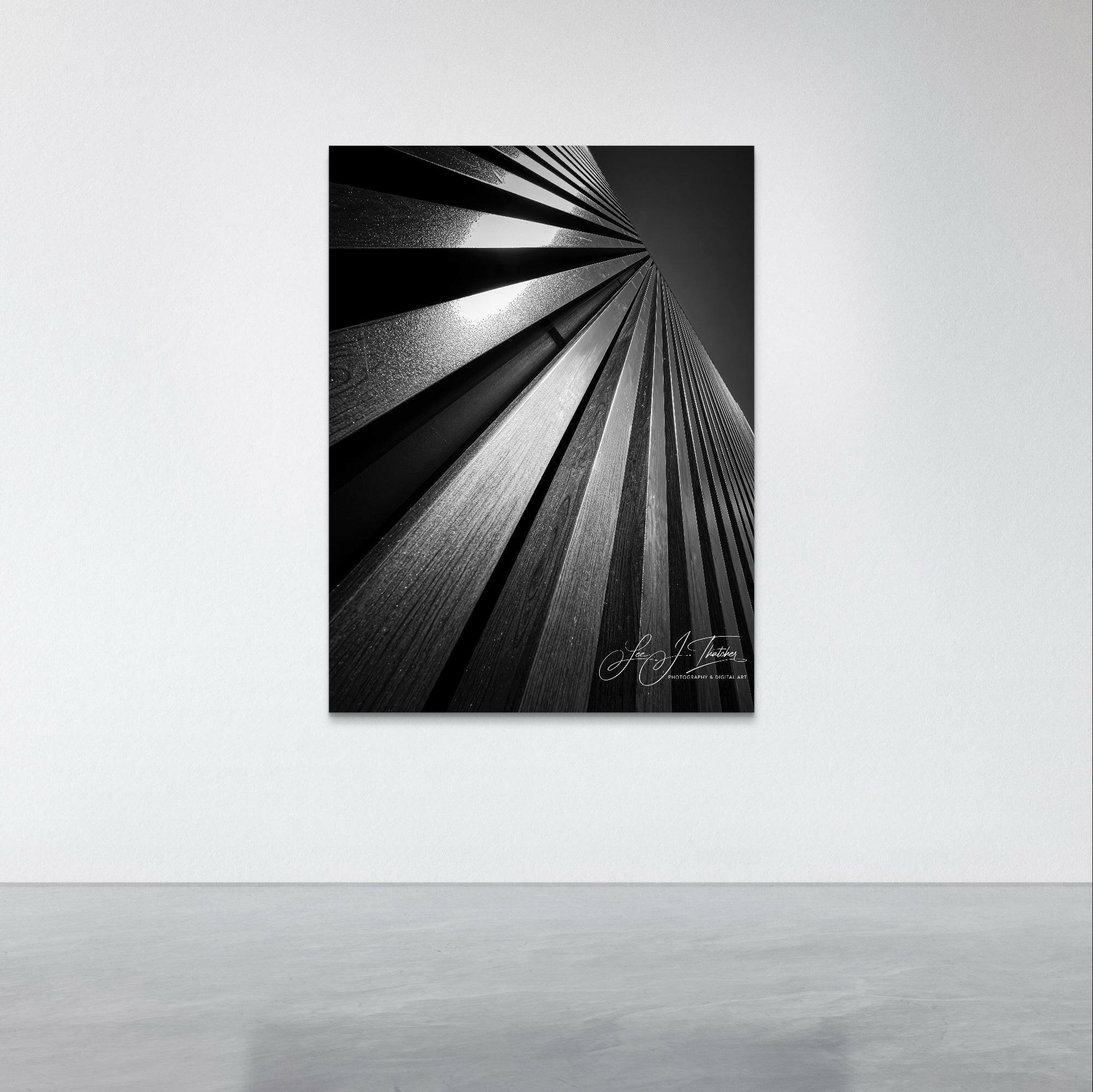 Silver Lining, Fine Architectural Photograph, modern architectural photography prints, architectural prints, Australian photographers, monochrome art prints, minimalist wall art, black and white art prints, black and white art australia