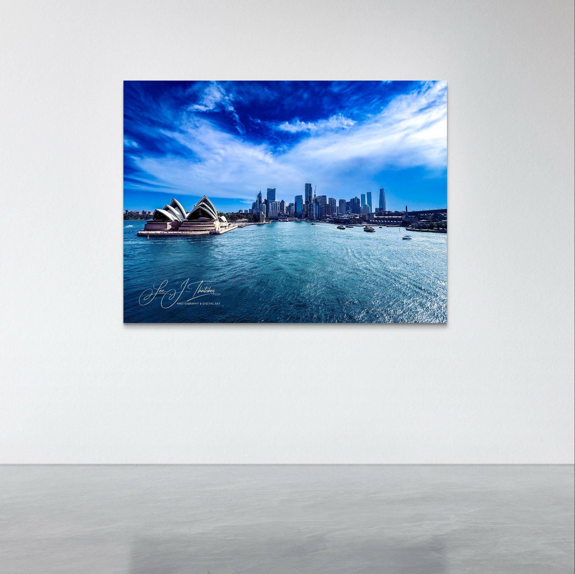 Sydney, sydney harbour, sydney photography, sydney skyline art prints, stunning sydney skyline, sydney opera house photo print, sydney art work, sydney art prints, sydney wall art, blue art prints