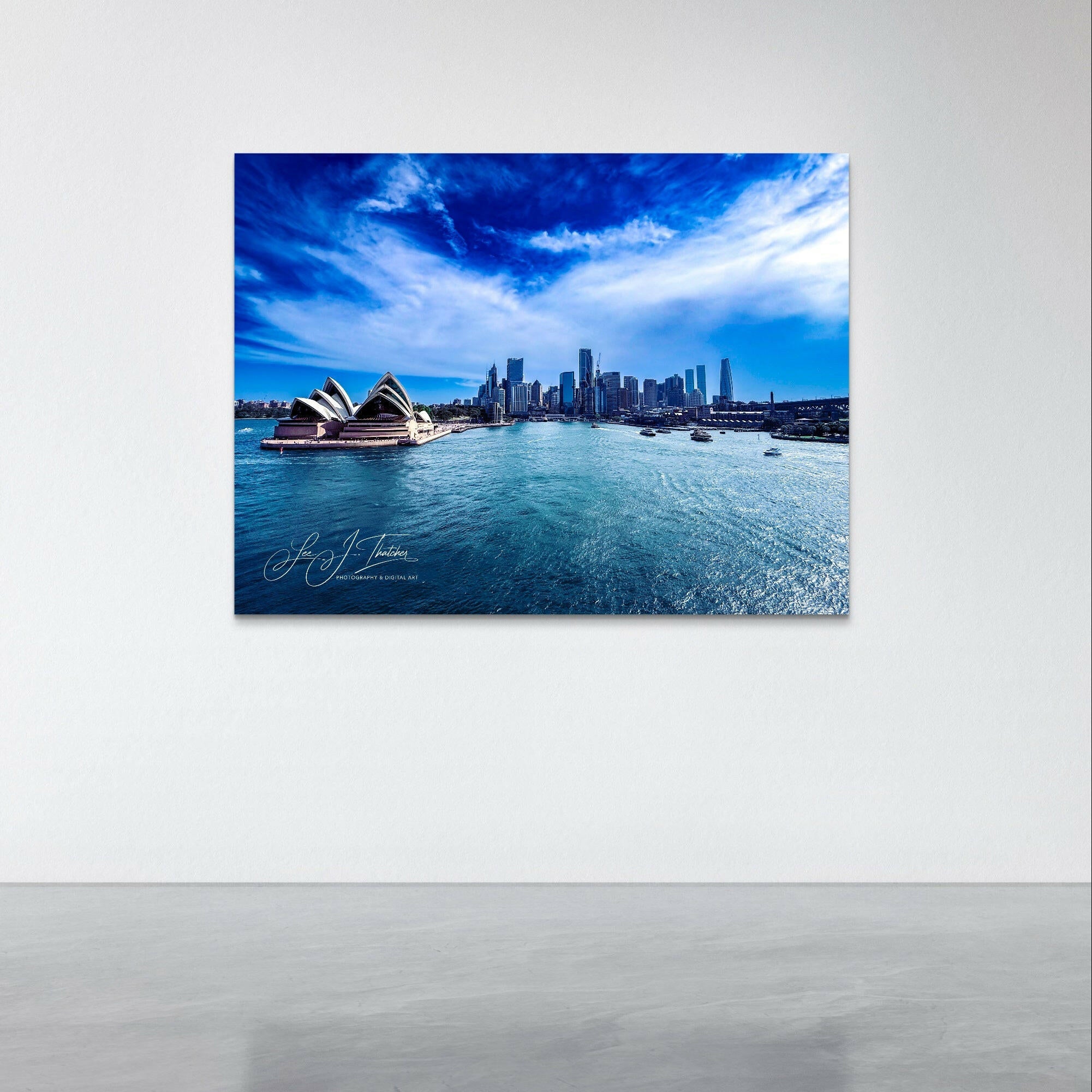 Sydney, sydney harbour, sydney photography, sydney skyline art prints, stunning sydney skyline, sydney opera house photo print, sydney art work, sydney art prints, sydney wall art, blue art prints