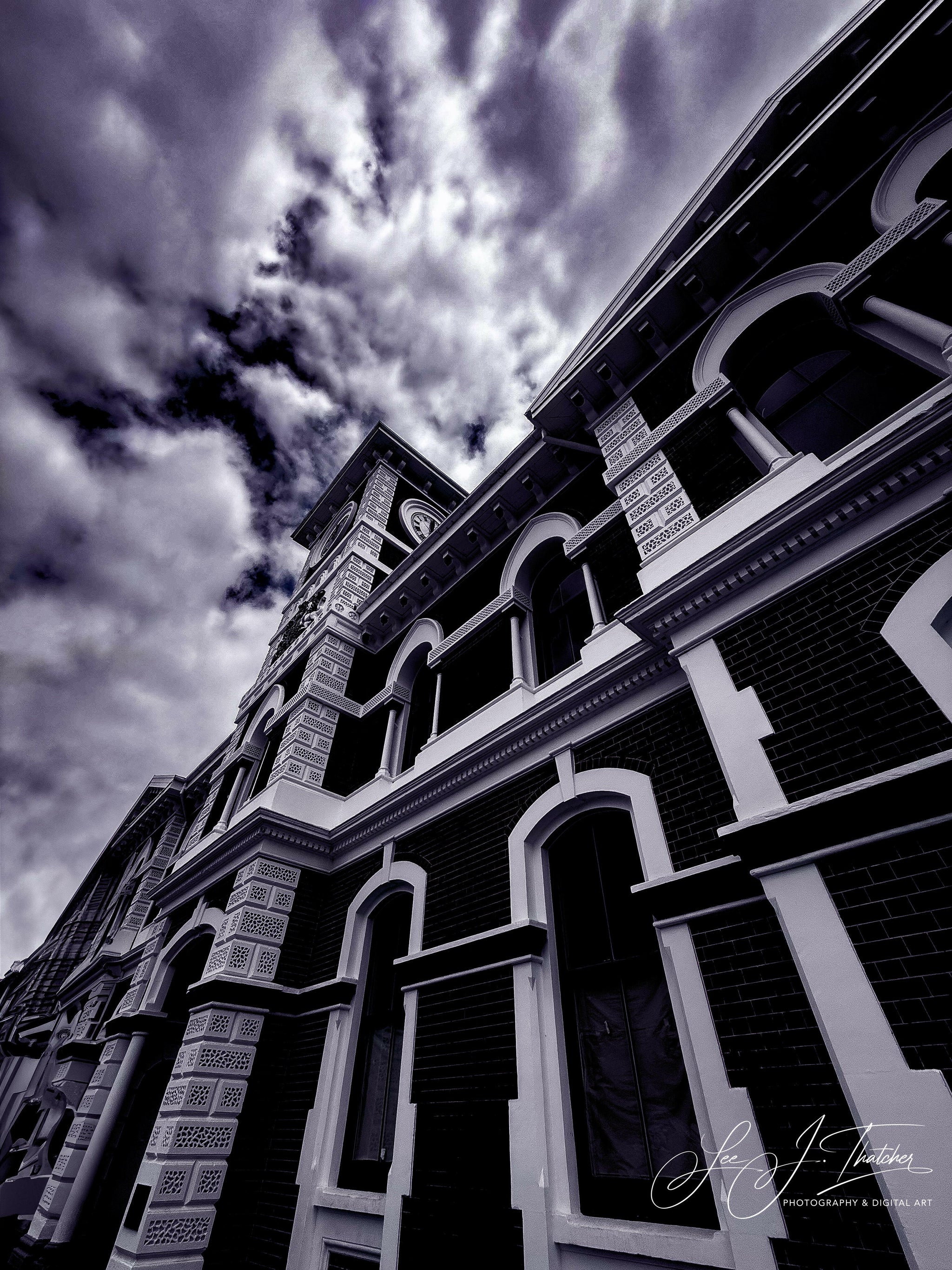 The Station, Architectural Fine Art Photograph, Dunedin Train Station, ew Zealand photography, New Zealand art prints, heritage landmark, Decor, wall art Australian, building photography, beautiful building art, print Dunedin train station art, LJT photography
