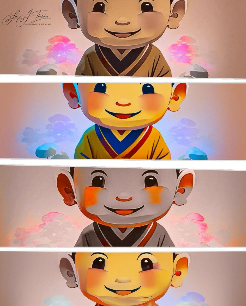 Four Little Monks.